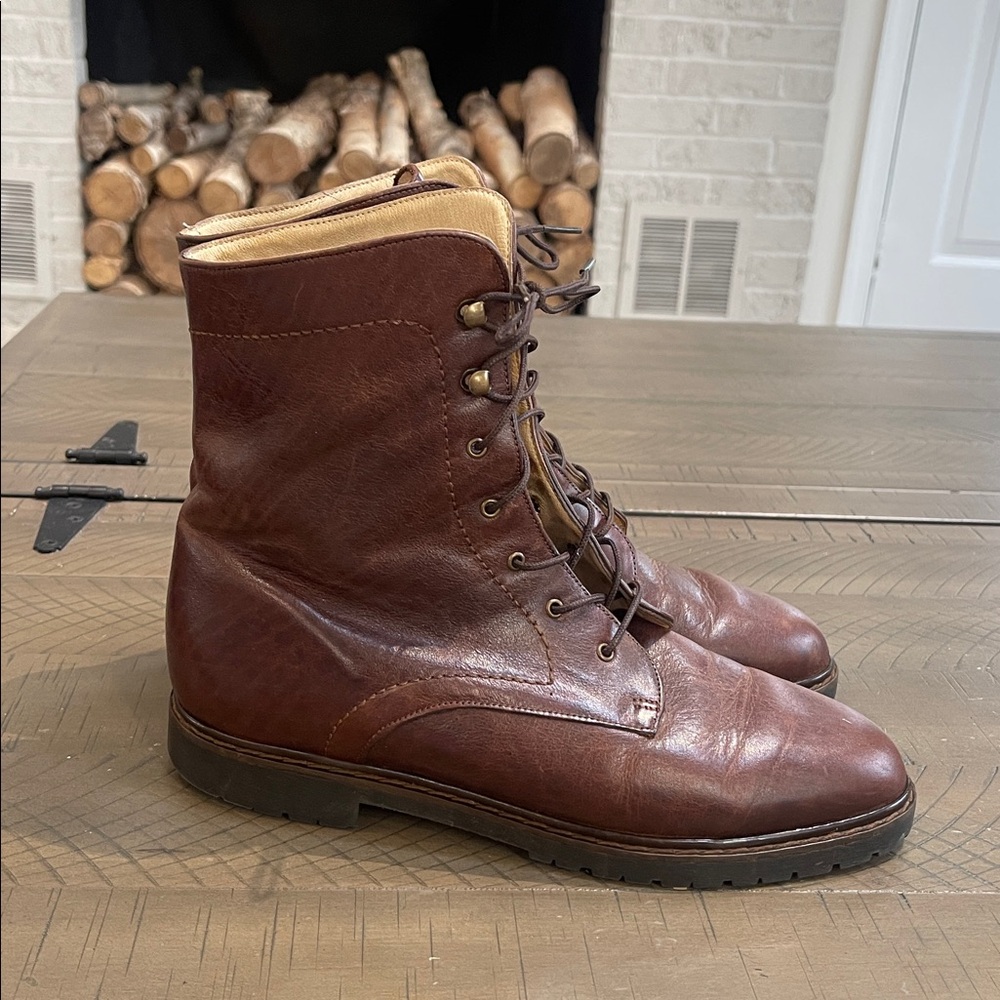 Bally Brown Leather Ankle Boots